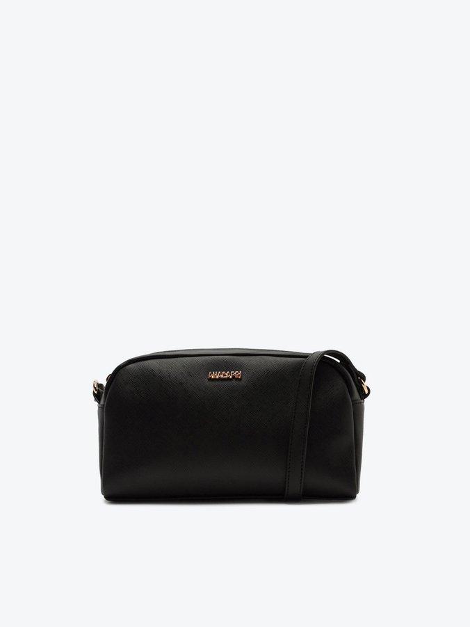 Bolsa Tiracolo Pequena Lisa Preta