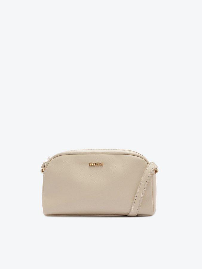 Bolsa Tiracolo Pequena Lisa Branca