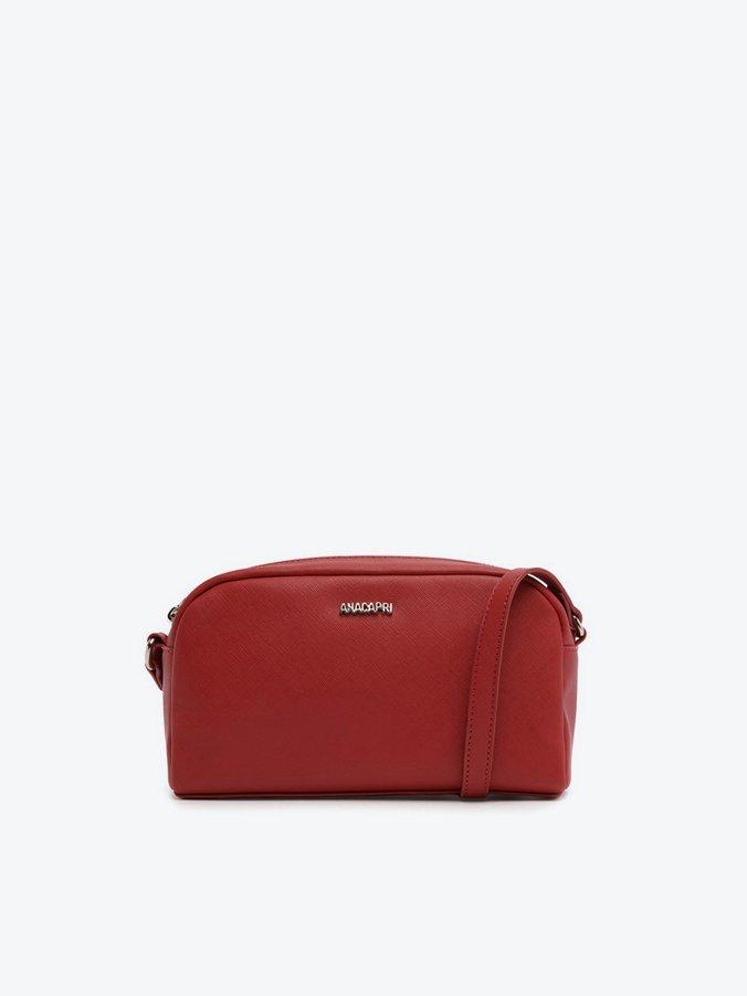 Bolsa Tiracolo Pequena Lisa Vermelha